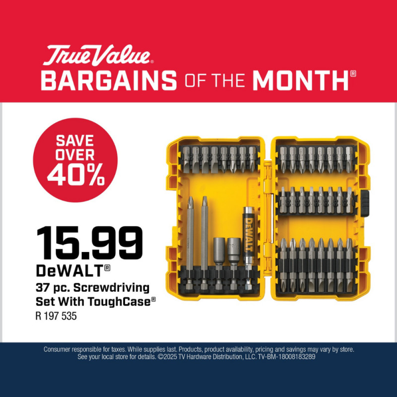 DeWALT® 37 pc. Screwdriving Set With ToughCase® $15.99