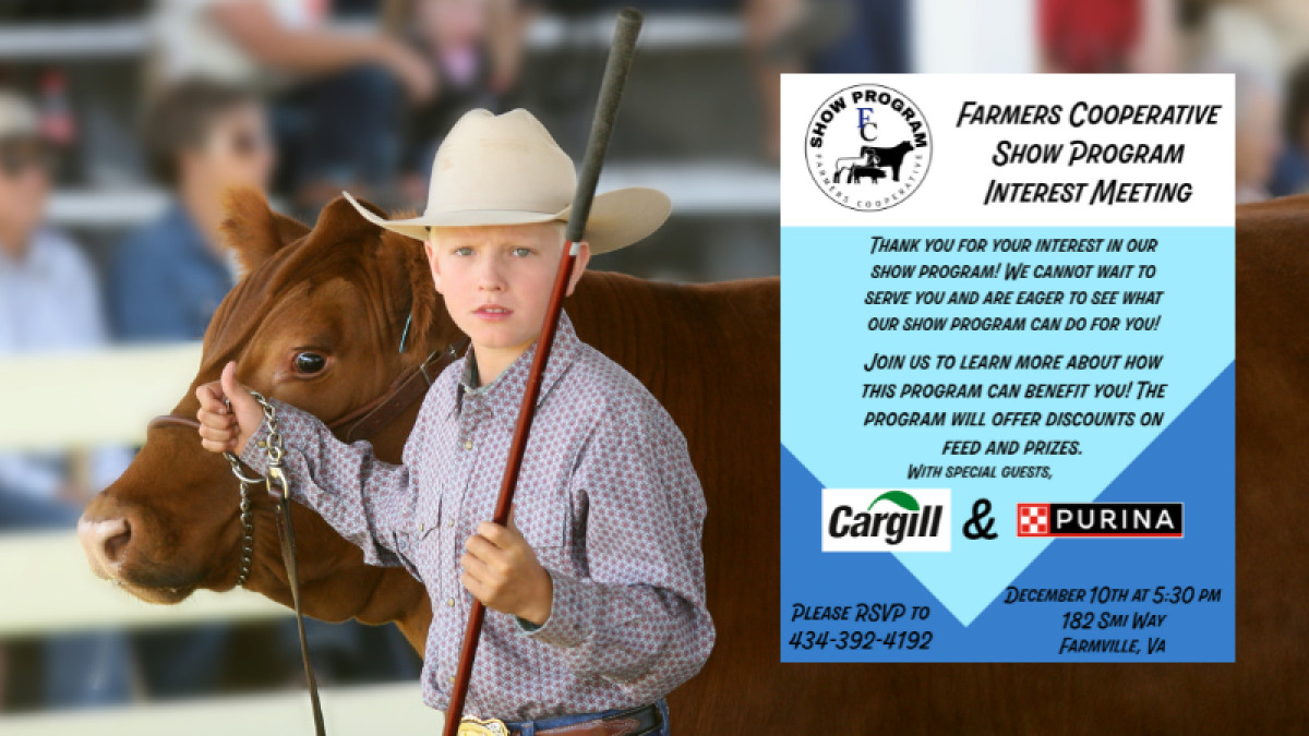 Farmers Cooperative Show Program Interest Meeting