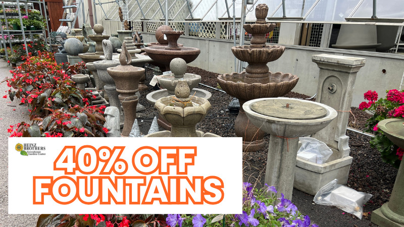 40% off Fountains