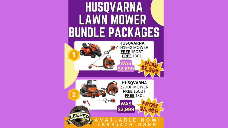 HUSQVARNA PACKAGE DEALS GOING ON NOW!