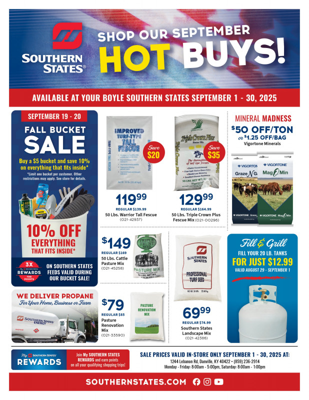 Boyle September Hot Buys!