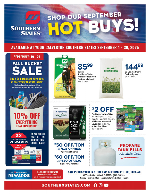 Calverton September Hot Buys!