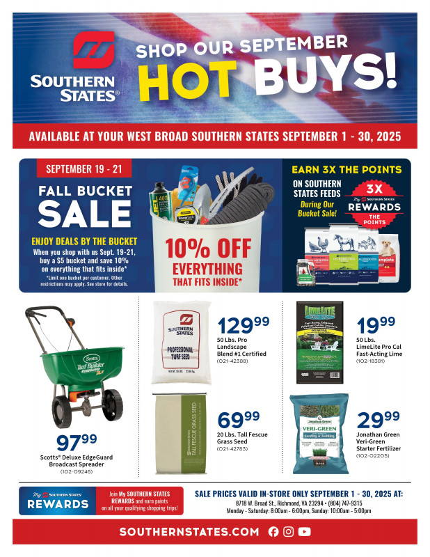 West Broad September Hot Buys!