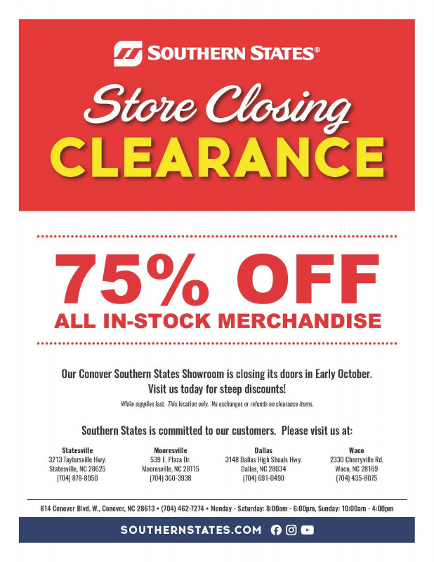 Conover Clearance Event