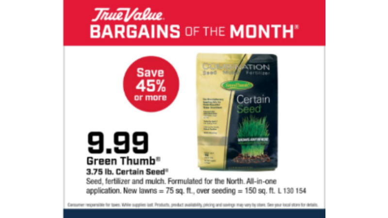 Green Thumb® 3.75 lb. Certain Seed® $9.99