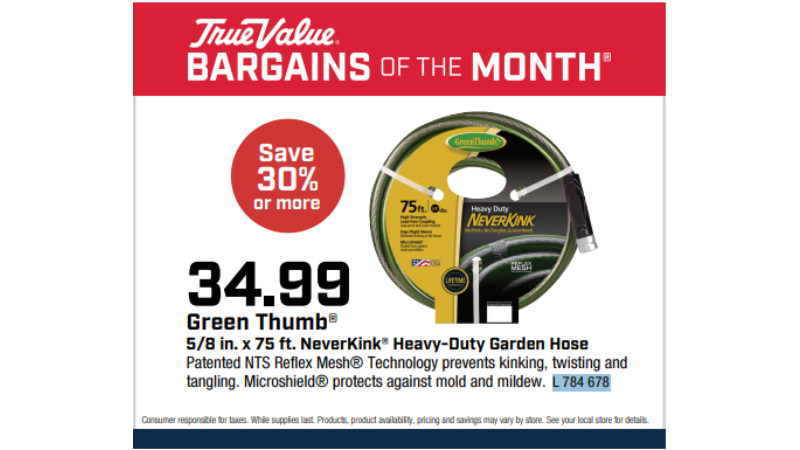 Green Thumb® 5/8 in. x 75 ft. NeverKink® Heavy-Duty Garden Hose $34.99