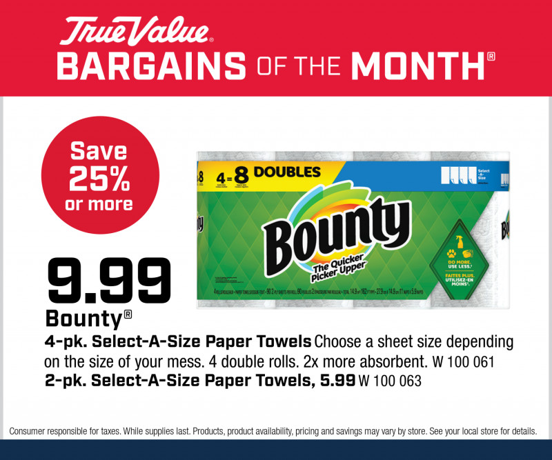 Bounty 4-pk. Select-A-Size Paper Towels $9.99