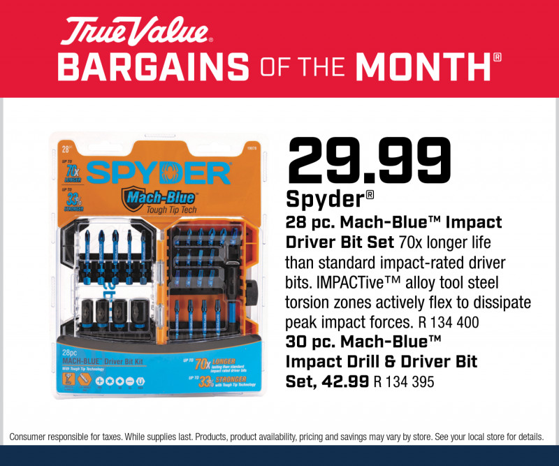 Spyder® 28 pc. Mach-Blue™ Impact Driver Bit Set $29.99