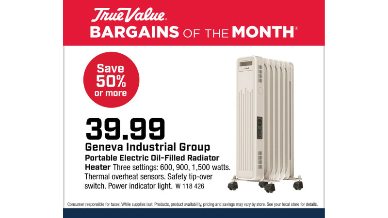 Geneva Industrial Group Portable Electric Oil-Filled Radiator Heater $39.99