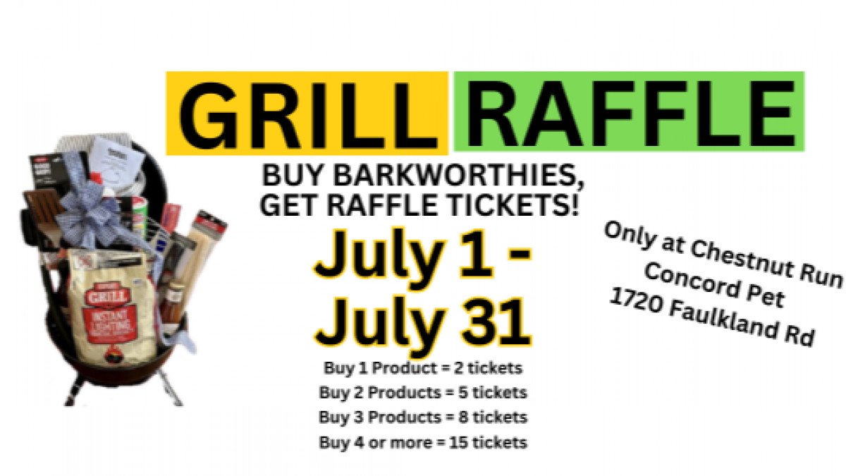 Grill Raffle! Concord Pet at Chestnut Run