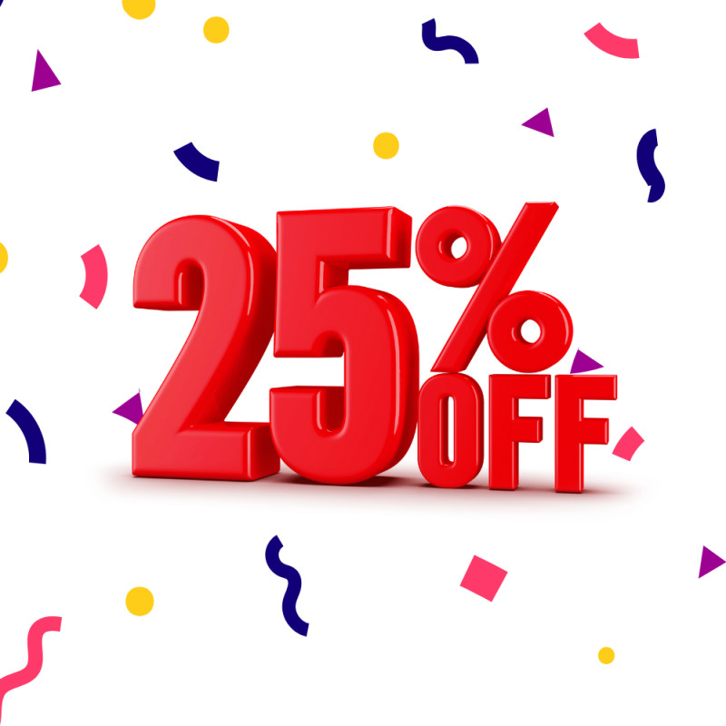 25% off any one Bag or box of Treats