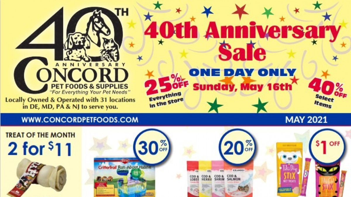 40th Anniversary Sale