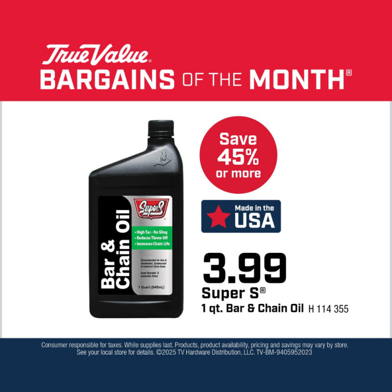 Super S® 1 qt. Bar & Chain Oil $3.99