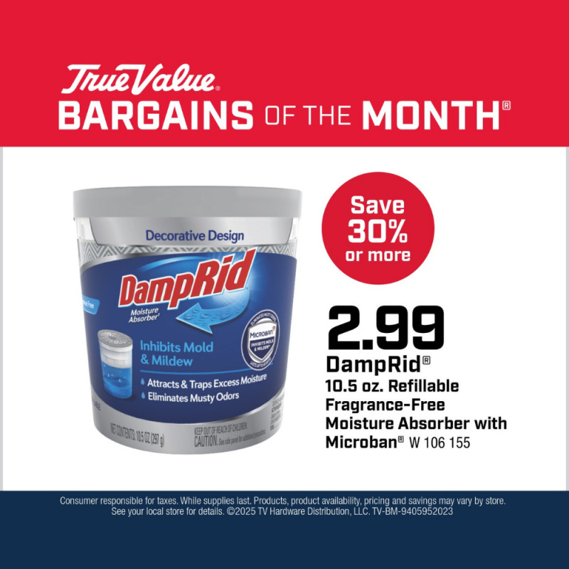 DampRid® 10.5 oz. Refillable Fragrance-Free Moisture Absorber with Microban $2.99