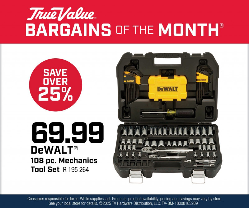 DeWALT® 108 pc. Mechanics Tool Set $69.99