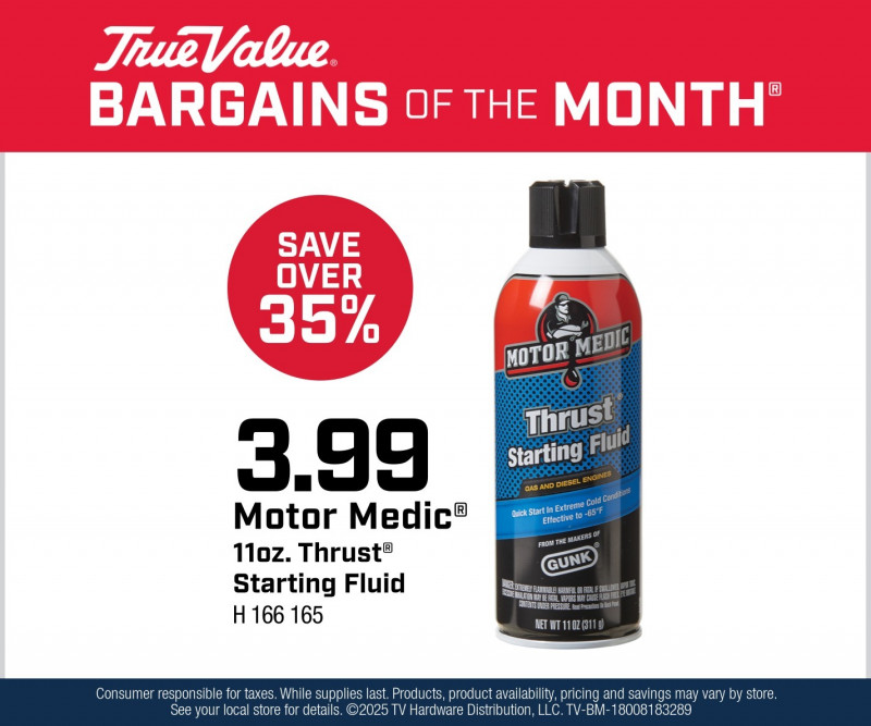 Motor Medic® 11oz. Thrust® Starting Fluid $3.99