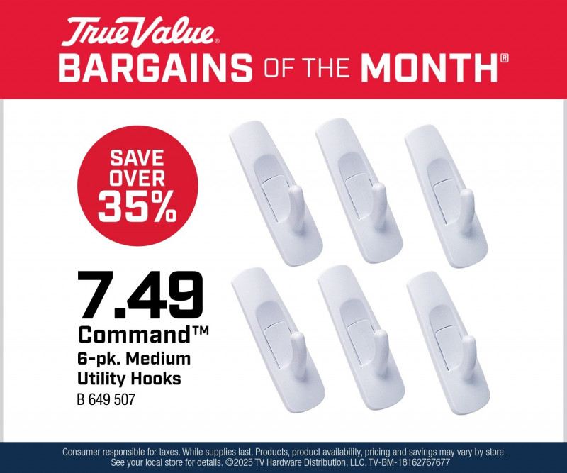 Command™ 6-pk. Medium Utility Hooks $7.49