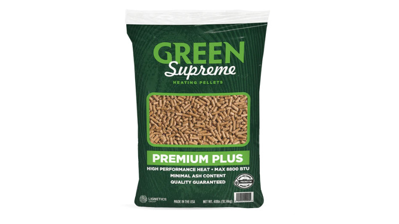 Lignetics Green Supreme Wood Heating Pellets - 40lbs