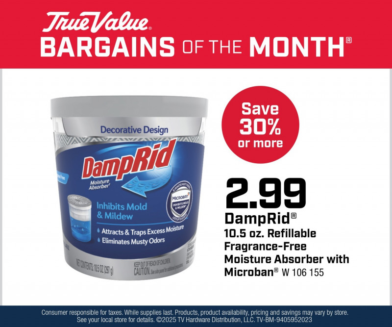 DampRid® 10.5 oz. Refillable Fragrance-Free Moisture Absorber with Microban $2.99