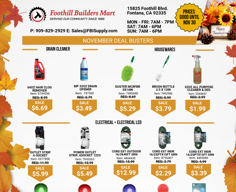 November Deal Busters