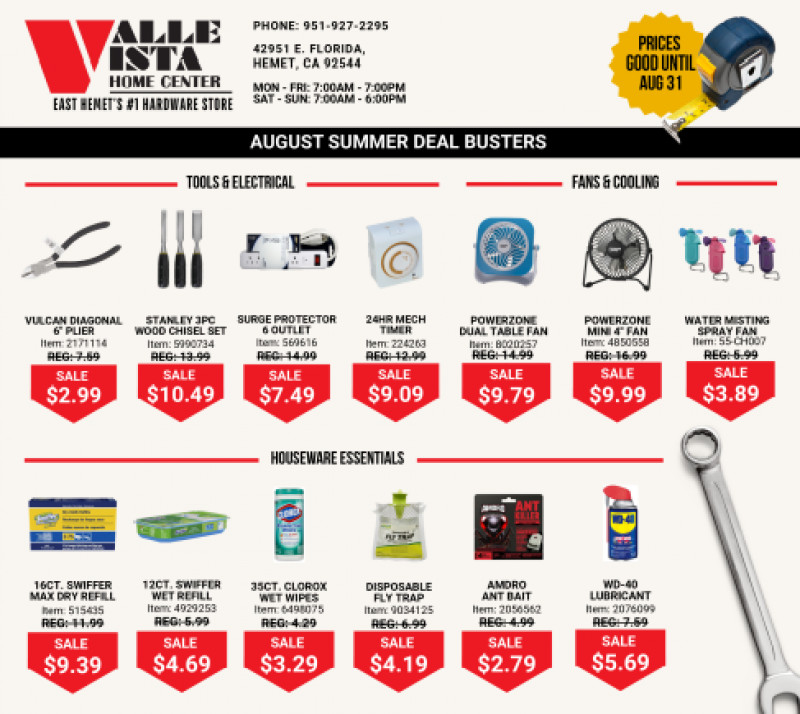 August Deal Busters!