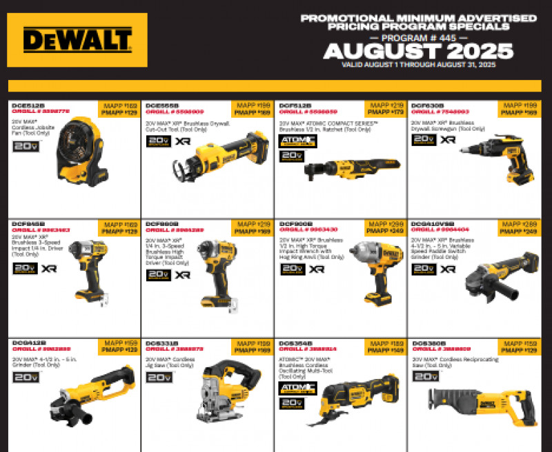 DeWalt & Milwaukee Savings