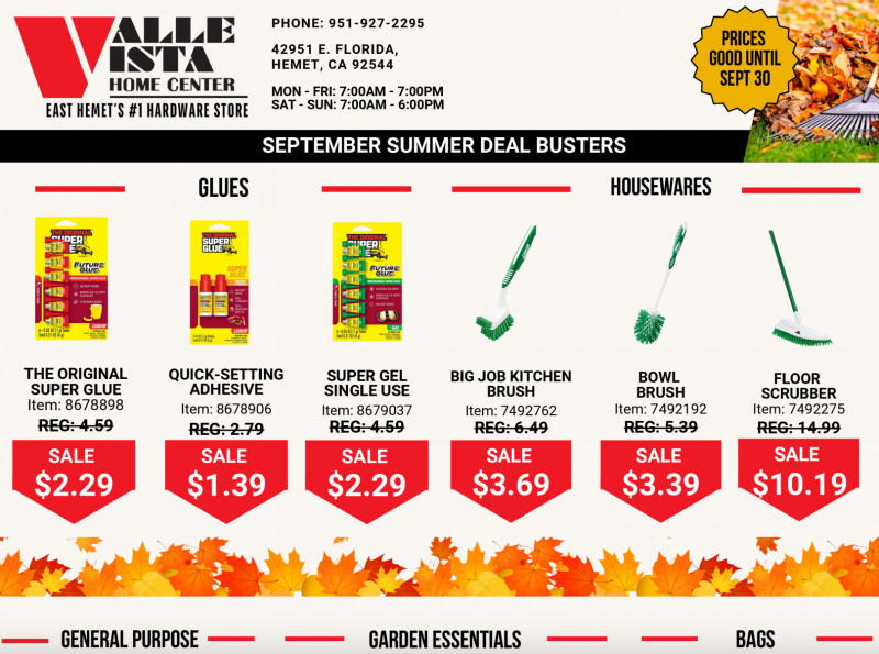 September Deal Busters!