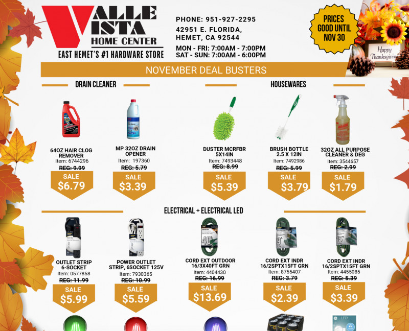 November Deal Busters!