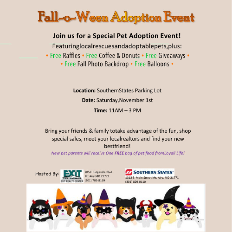Fall ~ o ~ Ween Adoption Event