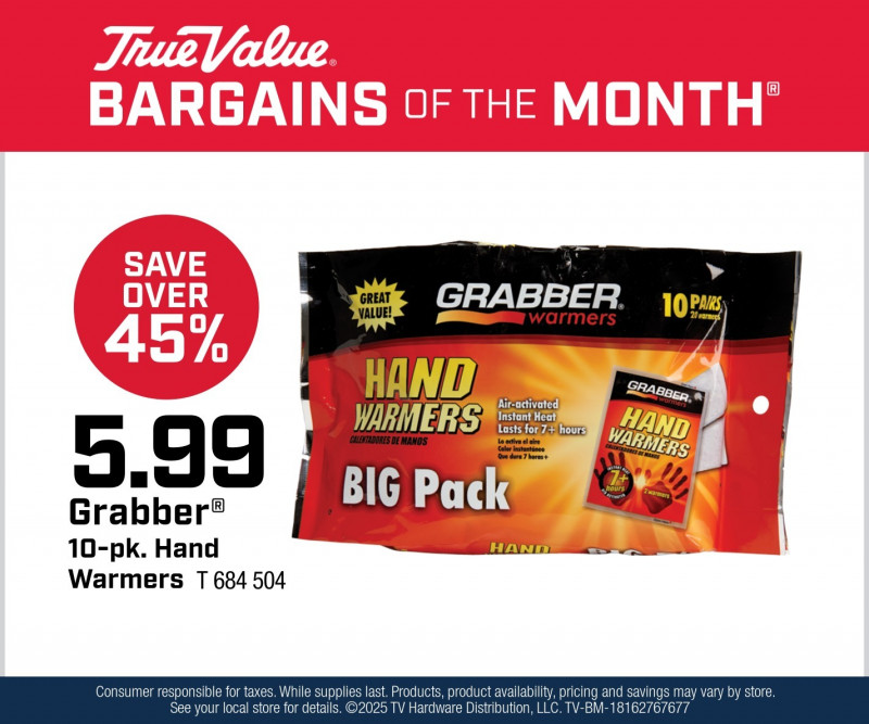 Grabber® 10-pk. Hand Warmers $5.99