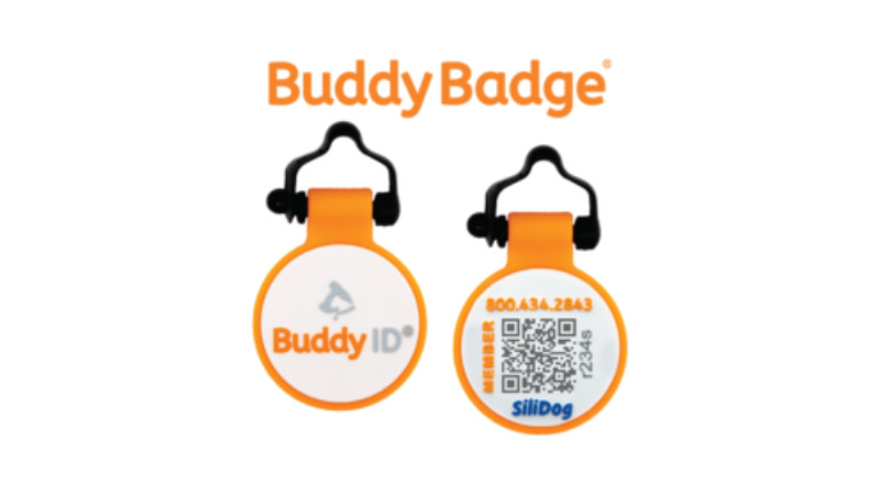 NEW! SiliDog BuddyBadge® Silicone QR Collar Tag- Only $16.79!