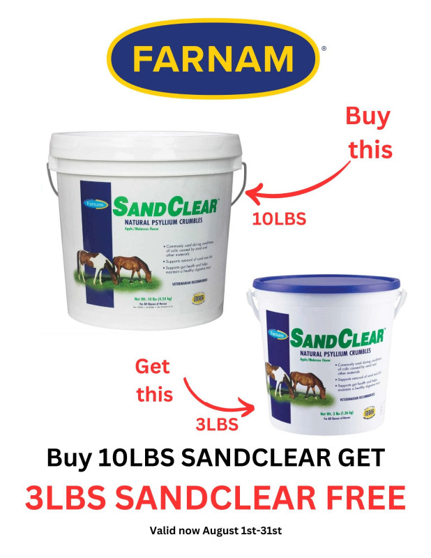 BUY 10LBS OF SANDCLEAR GET 3LBS FREE