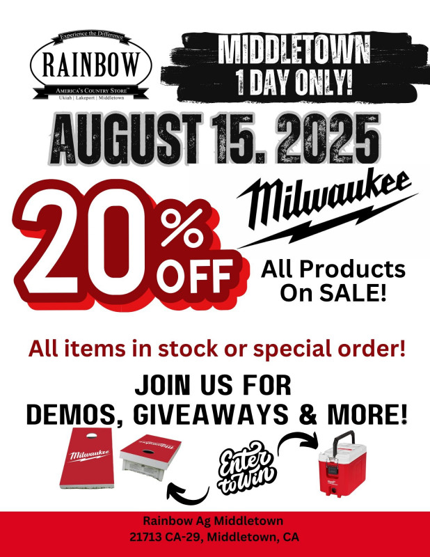 Middletown Milwaukee 20% OFF SALE!