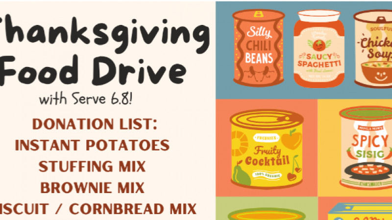 🦃✨ Thanksgiving Food Drive with Serve 6.8! ✨🦃