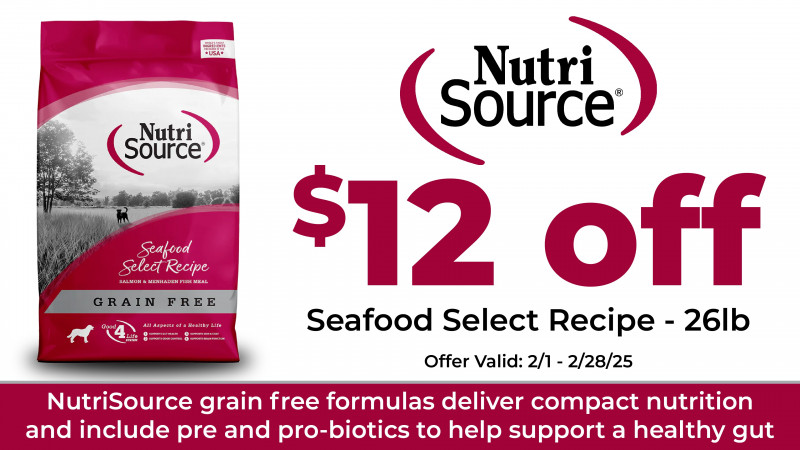 $12 off NutriSource Seafood Select Recipe