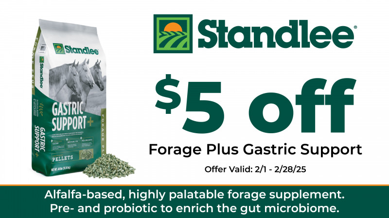 $5 off Standlee Forage Plus Gastric Support