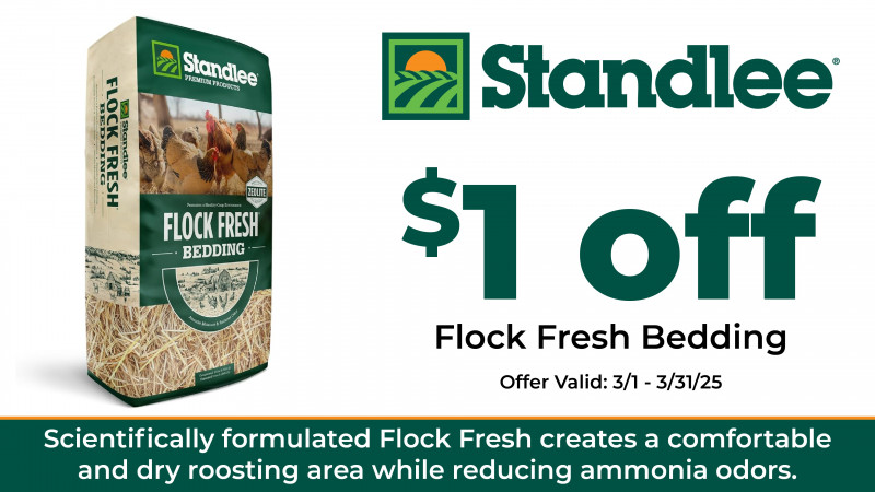 $1 off Standlee Flock Fresh Bedding