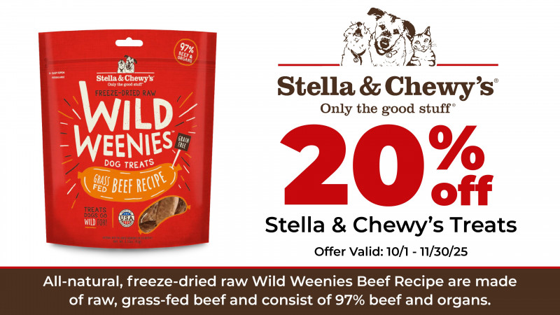 20% off Stella & Chewy's Treats