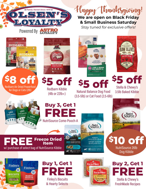 Save BIG In November with Olsen's Loyalty Offers!