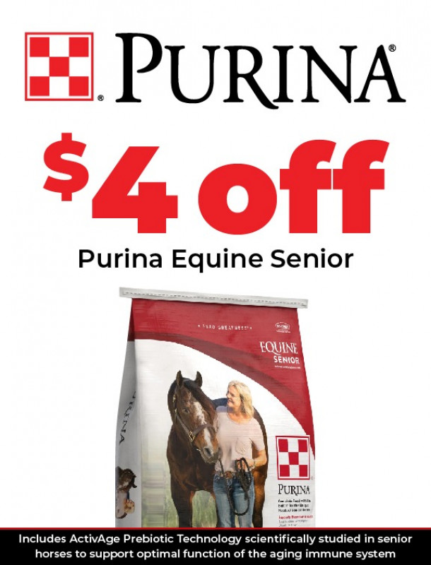 $4 off Purina Equine Senior