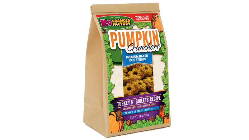 COUPON: 20% Off All In Stock K-9 Granola Pumpkin Crunchers 14oz