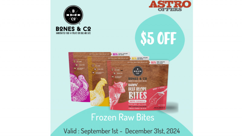 Bones & Co. | $5.00 OFF 4lb Frozen Raw Bites