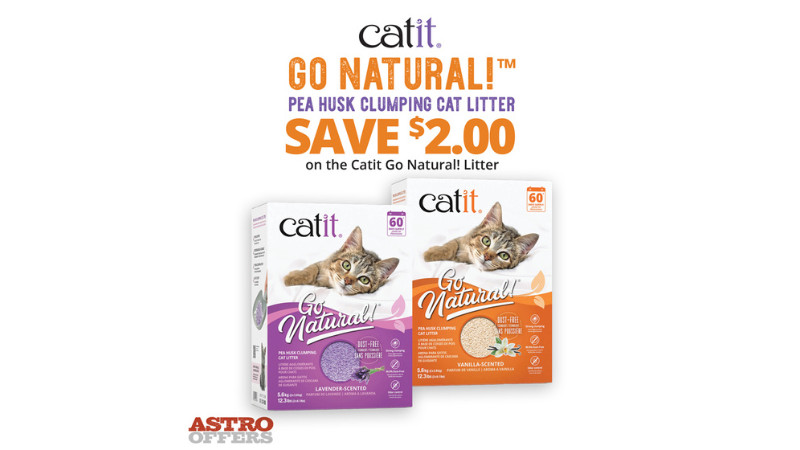 Catit | $2.00 OFF Catit Go Natural! Pea Husk Litter