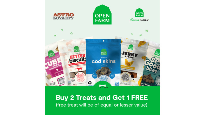 Open Farm (Private Offer - Obsessed Retailers) | Buy 2, Get 1 FREE on Treats