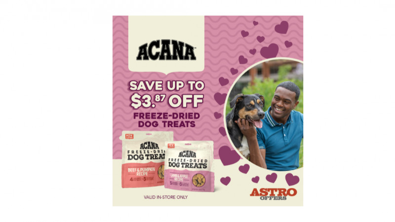ACANA | Dollars OFF ACANA Freeze Dried Dog Treats