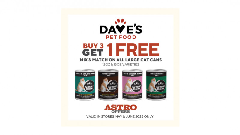 Dave's Pet Food | Buy 3, Get 1 FREE on Select Large Cat Cans