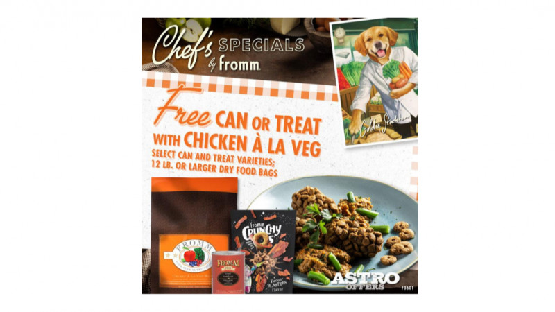 Fromm | FREE Select Can OR Treat with Qualifying Chicken A La Veg Purchase
