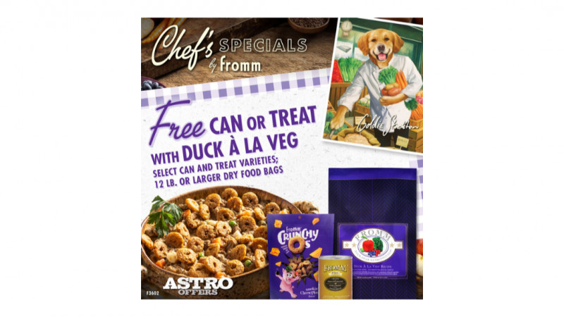 Fromm | FREE Select Can or Treat with Qualifying Duck A La Veg Purchase