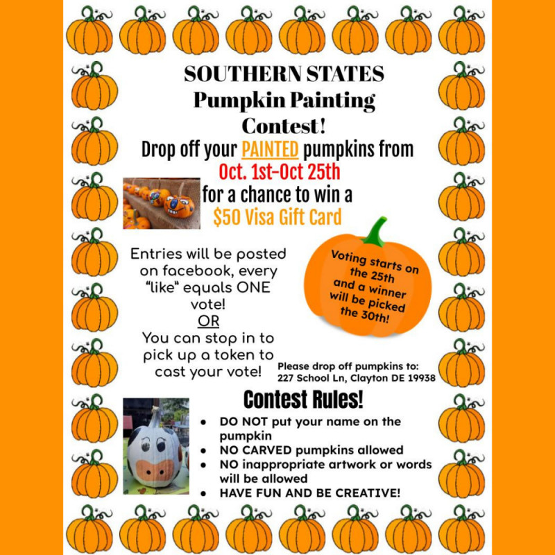 Southern States Pumpkin Painting Contest