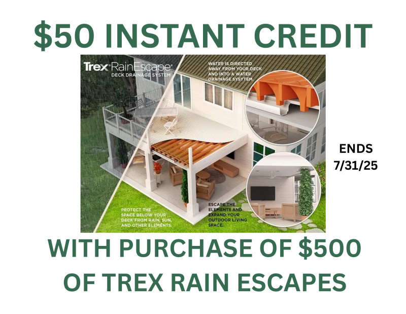 Rain Escapes $50 Instant Rebate
